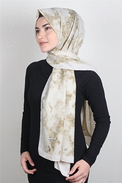 Cardion Medine Desenli Şal 1804-5 Krem