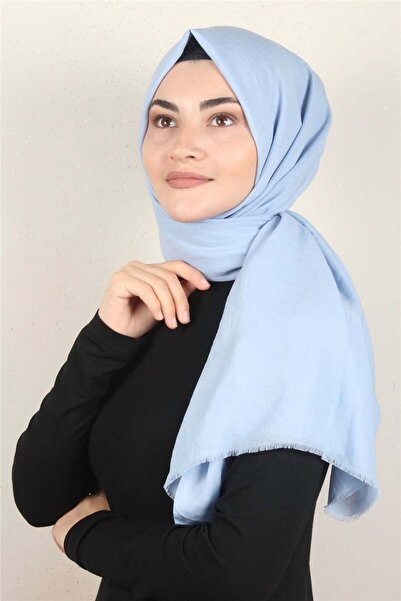 Eşarppark Relax Kraşlı Şal 2721-14 Bebe Mavisi