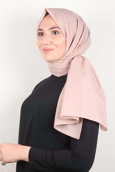 PİRAMİT Chiffon Shawl Solid Color 1293-95 Powder