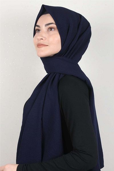 PİRAMİT Alessa Cotton Shawl 2740-16 - Navy Blue