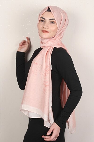 PİRAMİT Vual Modal Şal 8686-8 Pastel Pembe