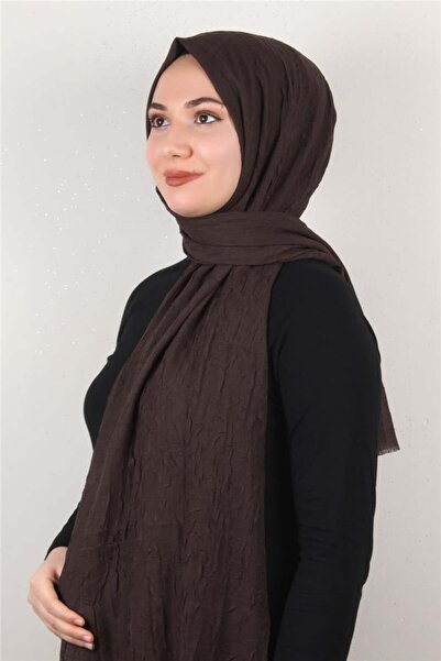 Eşarppark Bambu Kraşlı Şal 2724-114 Acı Kahve