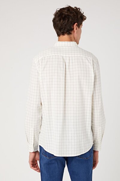 WRANGLER Regular Fit Normal Cut 100% Cotton Checked Long Sleeve Shirt