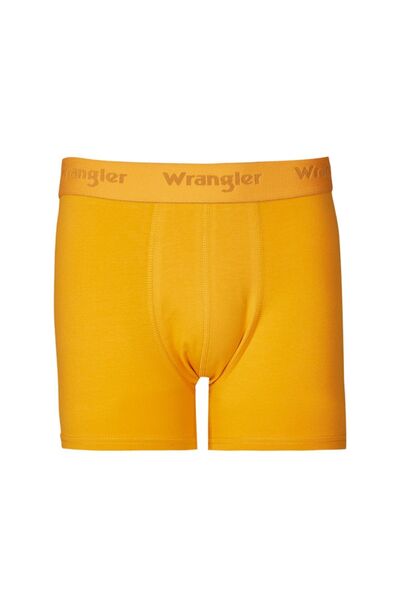 WRANGLER Pamuklu Esnek Regular Fit Turuncu Tekli Boxer