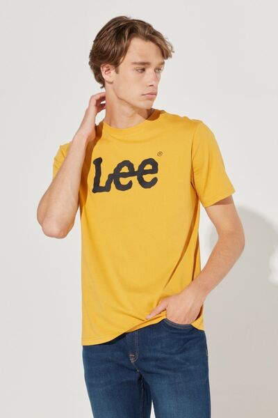 Lee Regular Fit Normal Kesim Sıfır Yaka %100 Pamuk Logolu Tişört