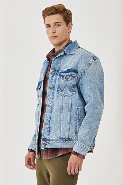WRANGLER Jachetă de blugi 100% bumbac cu ajustare normală