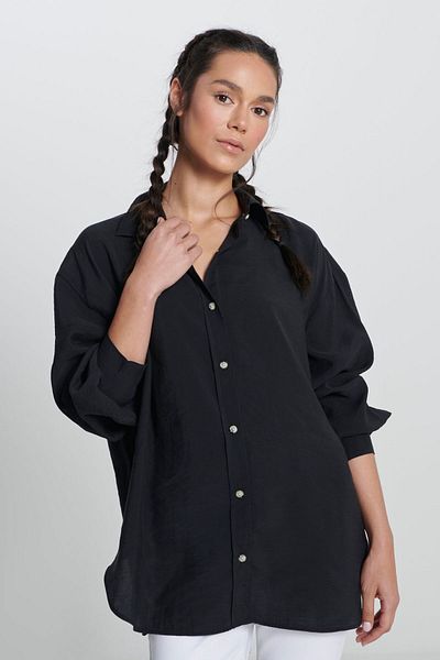 Lee Loose Fit Relaxed Fit Black Shirt