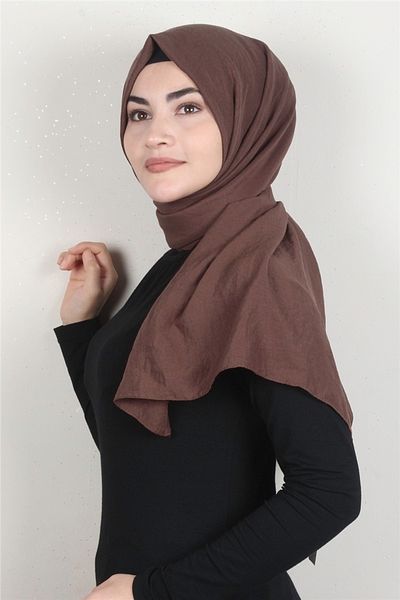 PİRAMİT Cotton Shawl 1482-4 Cocoa