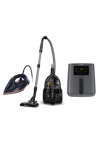 Philips Premium Çeyiz Seti Xb9145/07 Toz Torbasız Süpürge, DST7510/80 Buharlı...