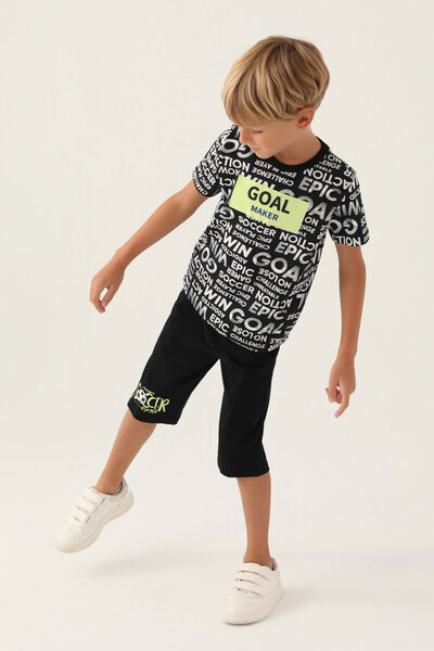 ROLY POLY Σετ Κάπρι για αγόρια - Κοντομάνικο, Λαιμόκοψη Ποδηλάτου, Μονόχρωμο