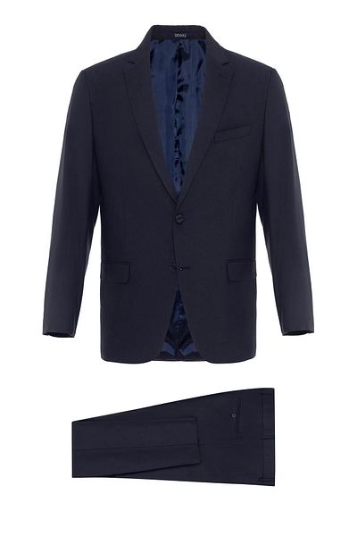 SÜVARİ 6' Drop Navy Blue Straight Suit - Comfortable Fit