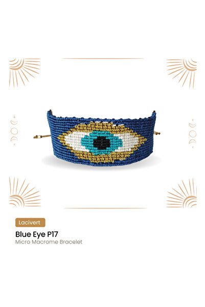 Blue Eye P17 Mikro Makrome Bileklik