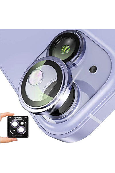 Evax (SAFİR) Iphone 14 / 14 Plus Uyumlu Kolay Kurulum Aparatlı Safir Kamera L...