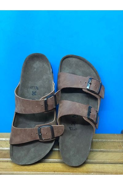 KAFKASLAR Πλήρες ορθοπεδικό μοντέλο Birkenstock UnisexSlippers με δύο πόρπες που δεν προκαλούν ιδρώτα