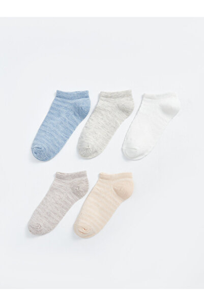 LC Waikiki LCW Women's Booties Plain Socks - Pack of 5