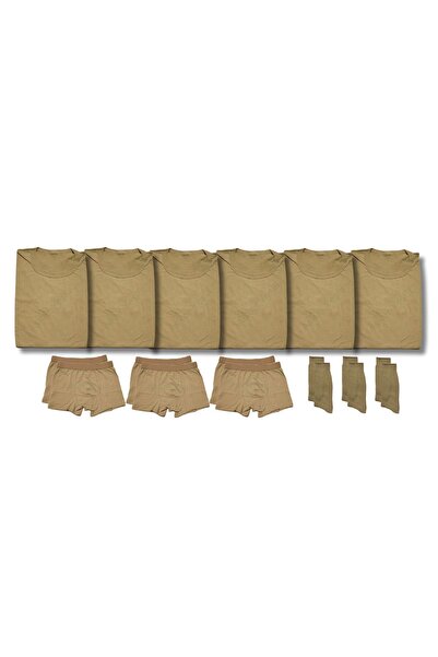 Mrc tactical Σετ 6 τεμαχίων στρατιωτικών εσωρούχων - Μπόξερ - Σετ ρούχων με κάλτσες - Υλικό για αρχάριους και ανταλλακτικούς στρατιωτές
