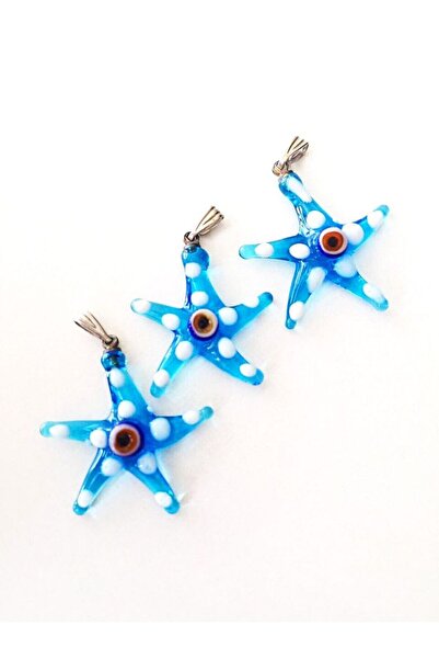 Atölye Şems MURANO CAM DENİZ YILDIZI TASARIM KOLYE UCU