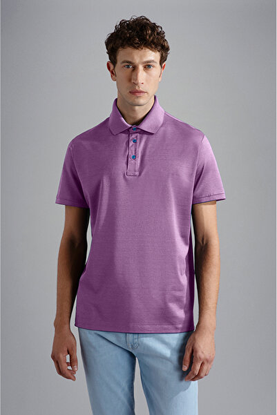 PAUL&SHARK MEN'S KNITTED POLOSHIRT C.WCOTTON