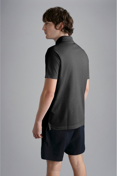PAUL&SHARK MEN'S KNITTED POLOSHIRT C.WCOTTON