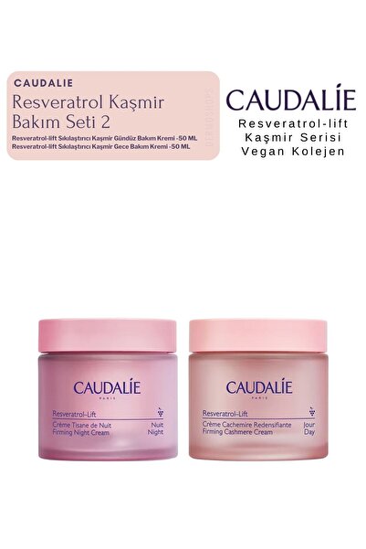 Caudalie Resveratrol Kaşmir Bakım Seti 2 | Gece Krem - Gündüz Kremi Orijinal ...