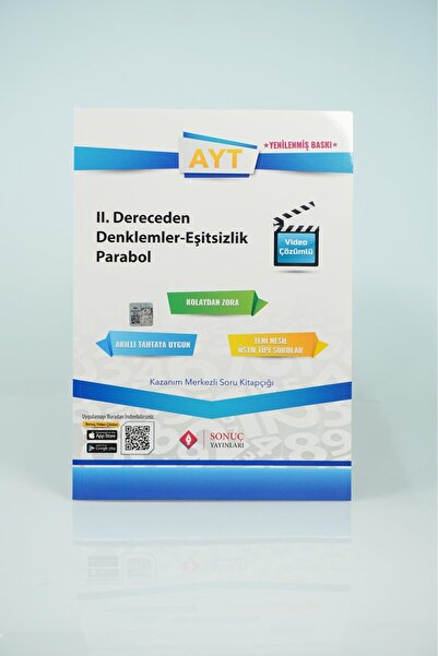 Sonuç Yayınları AYT II.DERECEDEN DENKLEMLER EŞİTSİZLİK-PARABOL