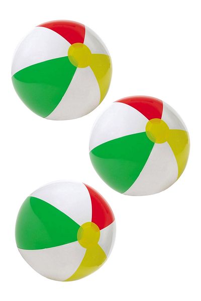 direkstoktan 41 cm Inflatable Sea Ball - 3 Pieces Glossy Panel Ball