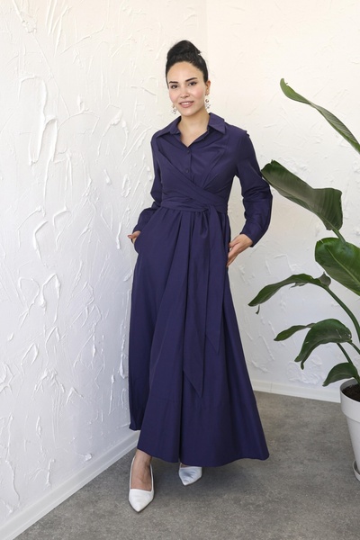 Poliyance فستان سابرينا باللون الكحلي