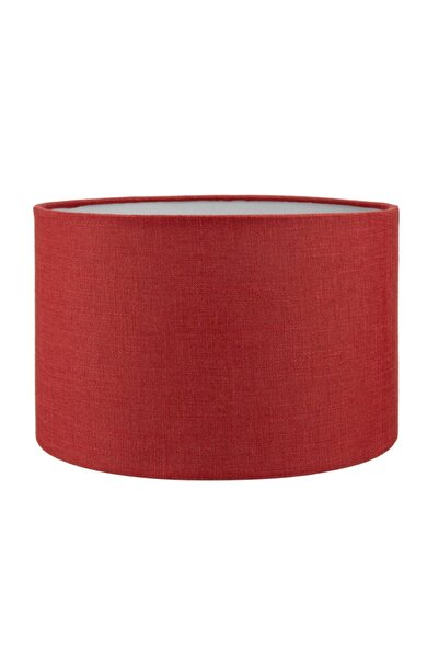 MODA35 Silindir Bordo Başlık Lambader Şapka Kumaş Çap 30 cm LB815