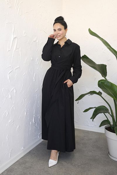 Poliyance Rochie neagră Sabrina - Design elegant și confortabil