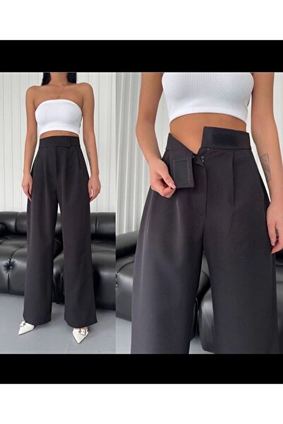 Shield Life Neva Women's Velcro Closure Black Palazzo Trousers