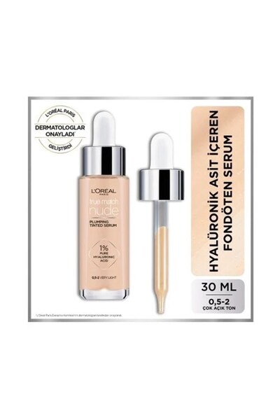 L'Oreal Paris True Match Nude Fondöten Serum 0,5-2 Very Light