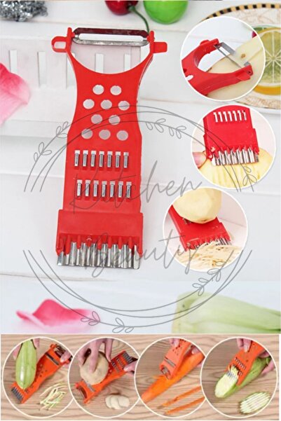 Kitchen Beauty 5 In1 Jülyen Soyacak Sebze Soyucu Bıçak Dilimleyici Çok Fonksi...
