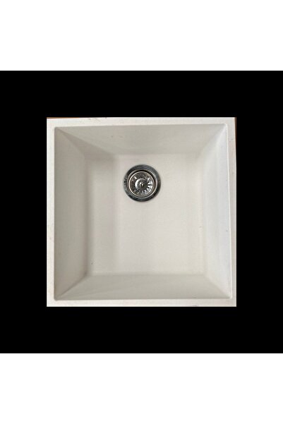 Renk Evye Kare Tek Gözlü Eviye 40x40 Beyaz