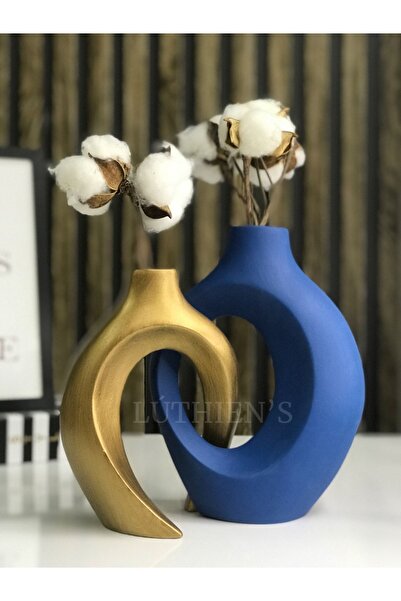 Luthien Sarmaşık Sevgili Vazo Seti Modern Tasarım Biblo