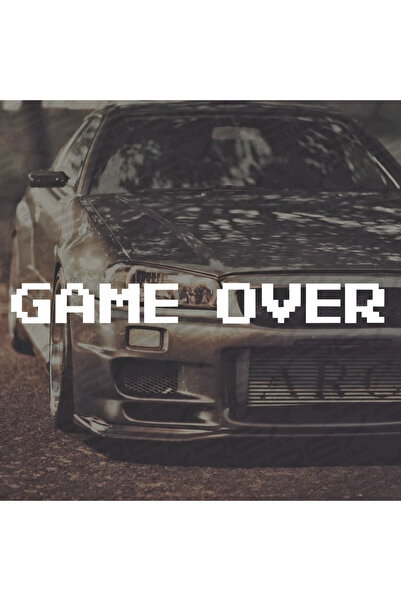 Rex Aksesuar ملصق سيارة من Game Over Auto Sticker، ملصق حروف نافذة السيارة