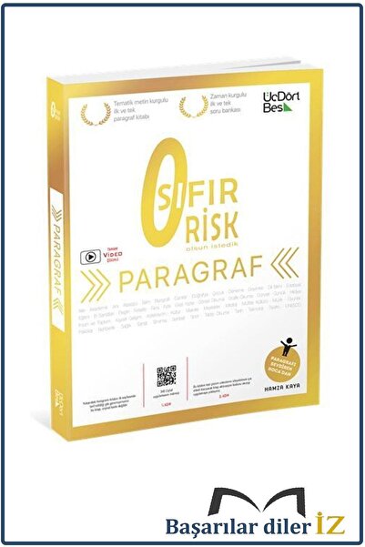 Üç Dört Beş Yayıncılık 2024 Üç Dört Beş Yayınları Paragraf Sıfır Risk Güncel ...