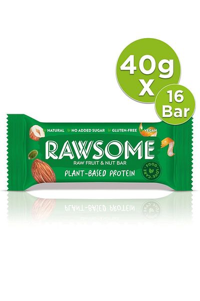 Rawsome Gluten Free Vegan Protein Bar - 40g x 16 Pieces