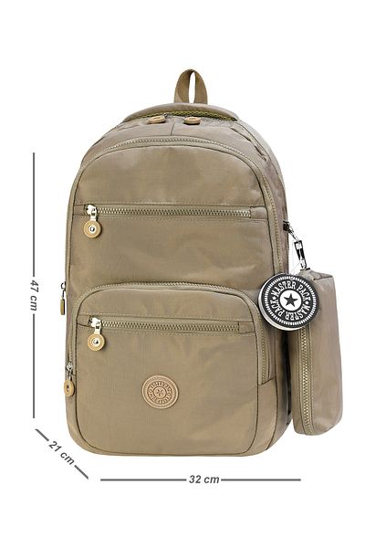 Esbuik New Season Crinkle Backpack with Laptop Compartment - 15,6-16,1 in, Multi-Compartment, Gift Pen Holder
