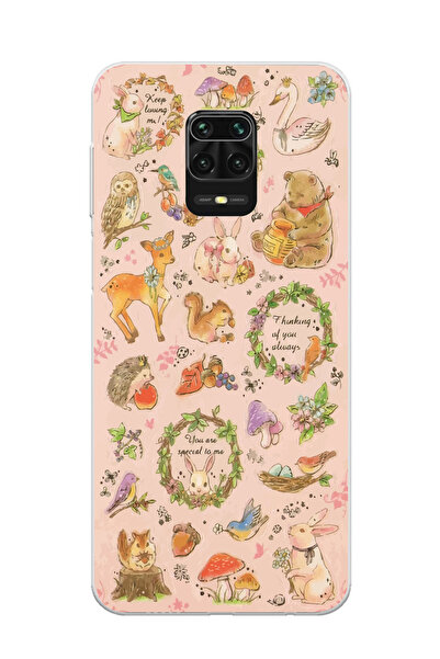 SUPER FRAME Xiaomi Redmi Note 9S - Redmi Note 9 PRO Uyumlu Sevimli Hayvanlar ...