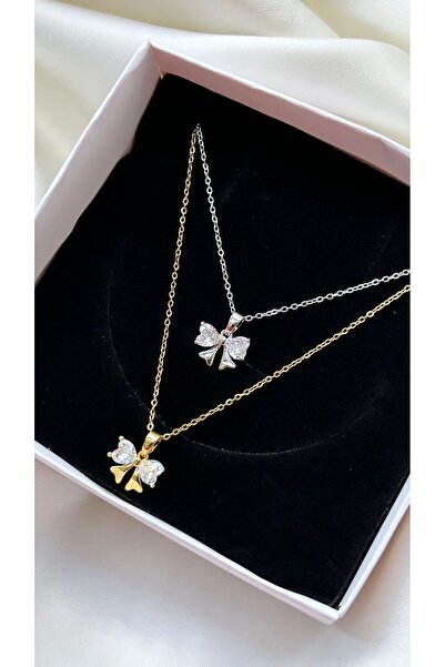 Accessories Minimal Model Çelik Fiyonk Kolye