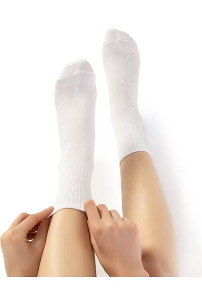Crazy Socks 4-Piece White College Unisex