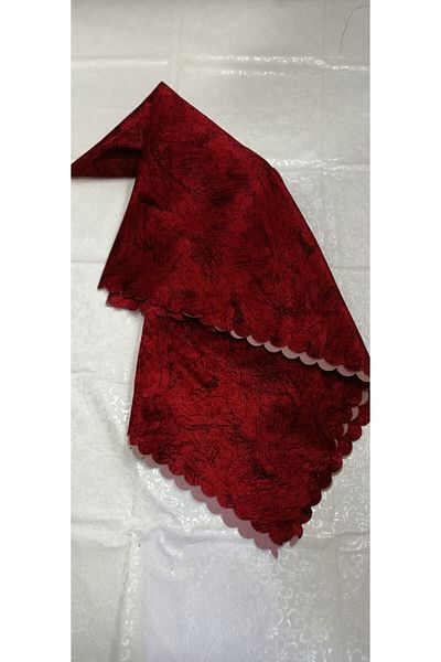 Kadife Red Sofa Cover with Sponge