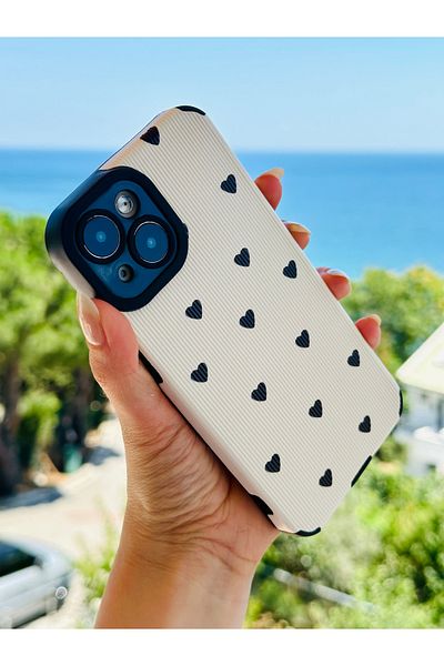 Go Aksesuar حافظة سيليكون مرنة بتصميم مطلي متوافق مع هاتف Iphone 13 -14