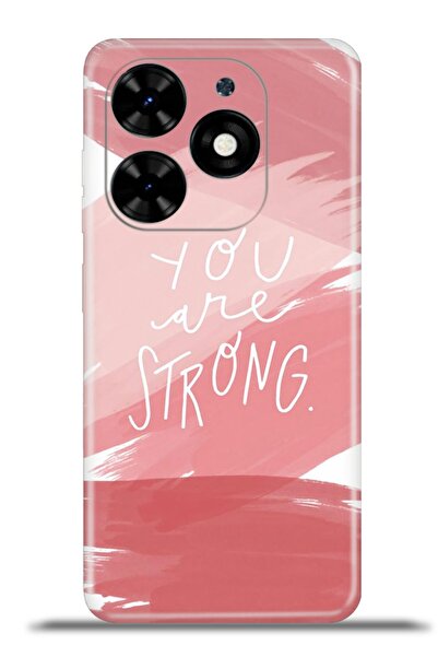 TECNO Spark Go 2024 Kapak HD Renkli Dizayn Silikon Kılıf Kamera Koruma - You Are Strong