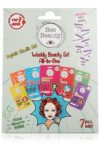 Bee Beauty العلامة التجارية: مجموعة العناية الأسبوعية 7 × قناع