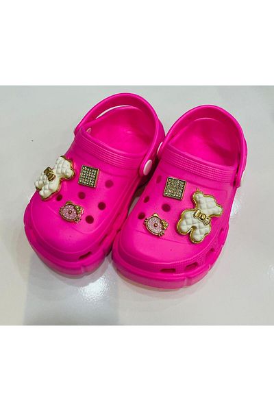 LİTTLE TORTOİSE High-Sole and Comfortable Children's Slippers - Non-Slip, for Beach and Pool