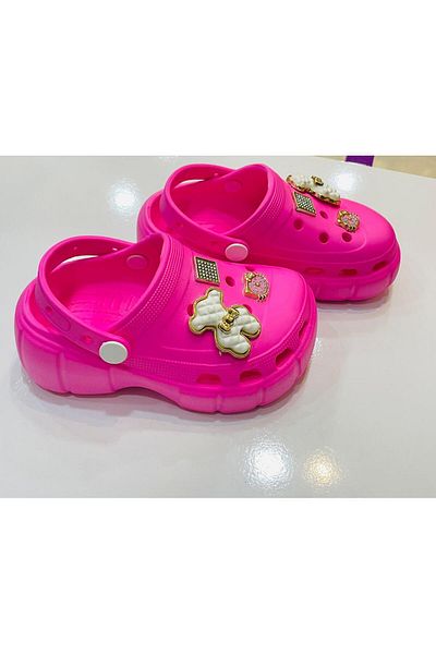 LİTTLE TORTOİSE High-Sole and Comfortable Children's Slippers - Non-Slip, for Beach and Pool