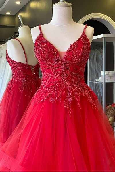 Lenta Moda Lace Covered Maxi Length Evening Dress and Evening Gown with Red Green Skirt