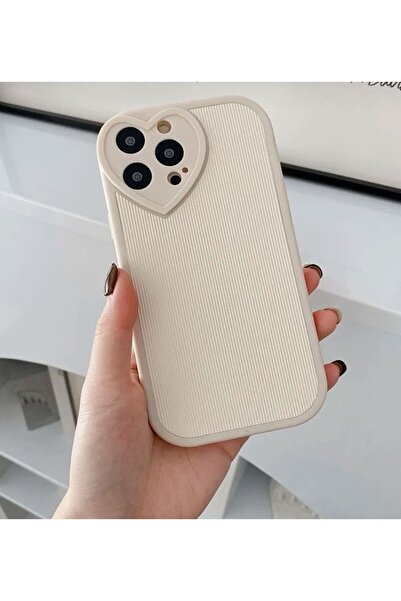 FİŞNEİLETİŞİM حافظة آيفون 15 برو على شكل قلب