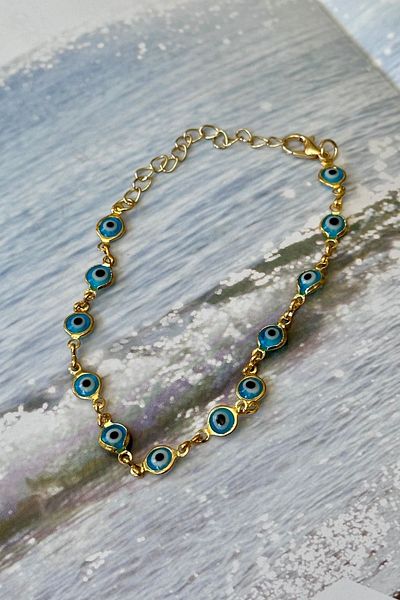 Trendy Butik Evil Eye Row Anklet